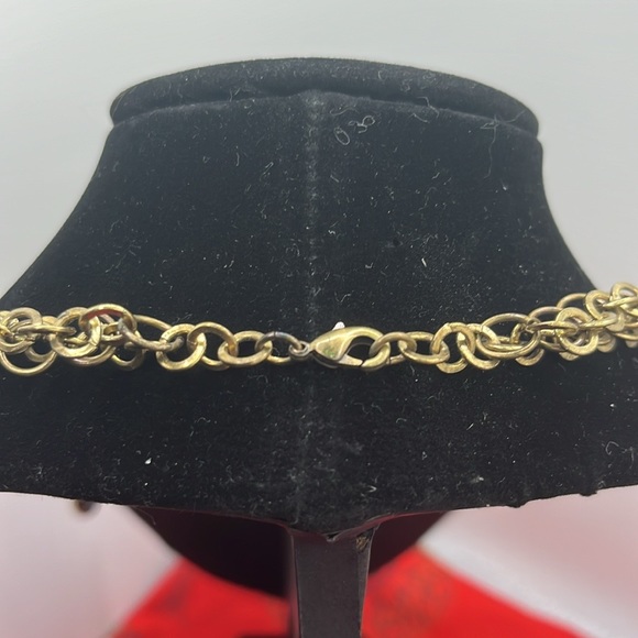 Statement Chainmail w/ Faceted Glass Beads & Geometric Reversible Bib Necklaces - Picture 4 of 9